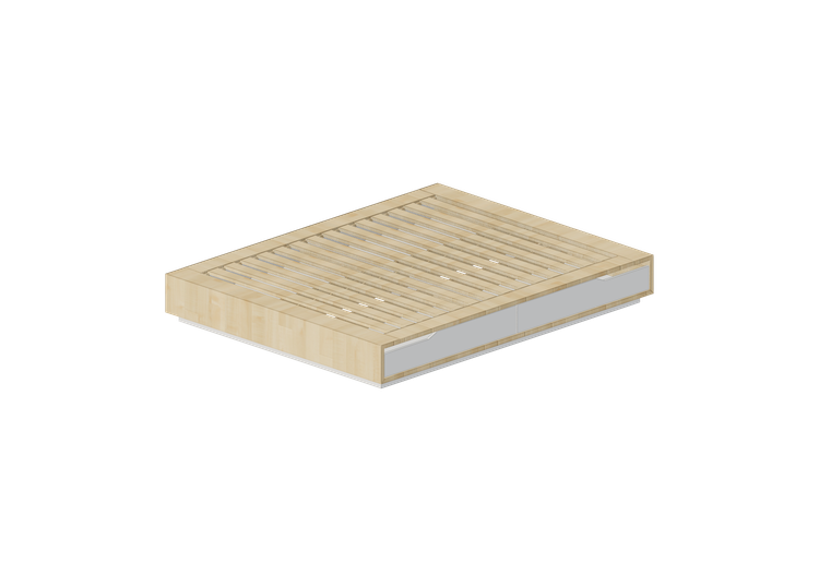 Beds and Side Cabinets 3D - Wooden bed frame - Ikea -... Beds and Side Cabinets 3D - Wooden bed frame - Ikea -...