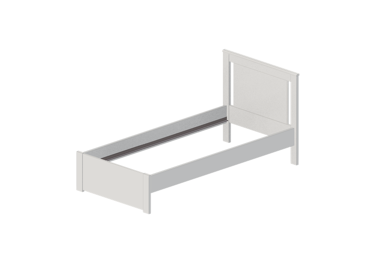 Beds and Side Cabinets 3D - Lacquered wooden bed frame -... Beds and Side Cabinets 3D - Lacquered wooden bed frame -...