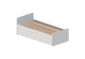 Letti 3D - Struttura letto in legno laccato - Ikea - Sl&auml;kt