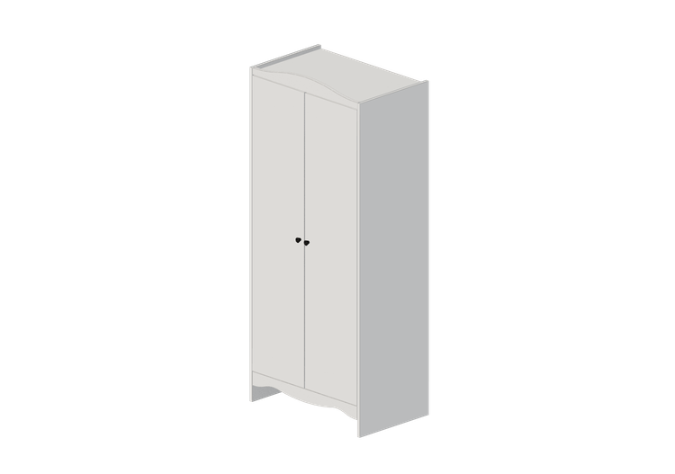 Wardrobes and Cabinets 3D - Lacquered wooden wardrobe -... Wardrobes and Cabinets 3D - Lacquered wooden wardrobe -...