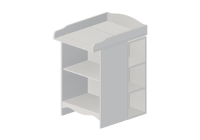 Mobili 3D - Fasciatoio in legno laccato - Ikea - Sm&aring;g&ouml;ra