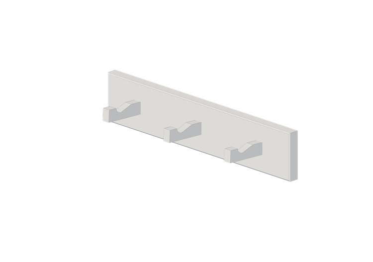 Acessórios 3D - Cabide de madeira lacada - Ikea - Kubbis -... Acessórios 3D - Cabide de madeira lacada - Ikea - Kubbis -...