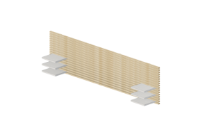 Accesorios 3D - Cabecera de madera - Ikea - Mandal