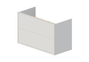 Mobili 3D - Mobile per lavabo in legno laccato - Ikea - Havb&auml;ck