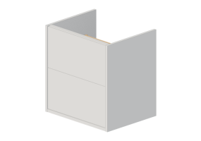 Mobili 3D - Mobile per lavabo in legno laccato - Ikea - Havb&auml;ck