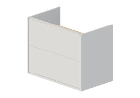 Mobili 3D - Mobile per lavabo in legno laccato - Ikea - Havb&auml;ck