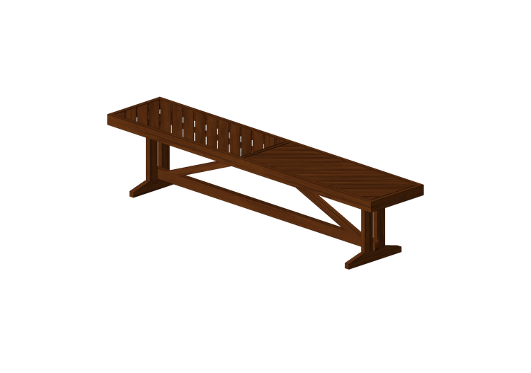 3D Benches - Wooden bench - Ikea - Norrmansö - IKEA 3D Benches - Wooden bench - Ikea - Norrmansö - IKEA
