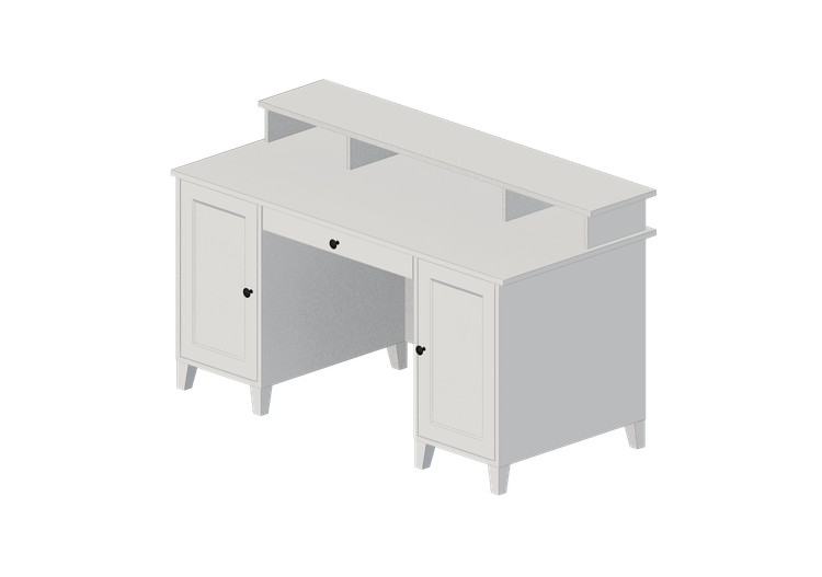 3D Desks - Lacquered wooden desk - Ikea - Idanäs - IKEA 3D Desks - Lacquered wooden desk - Ikea - Idanäs - IKEA