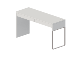 Bureaux 3D - Bureau en bois laqu&eacute; - Ikea - Micke