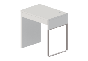 3D Desks - Lacquered wooden desk - Ikea - Micke