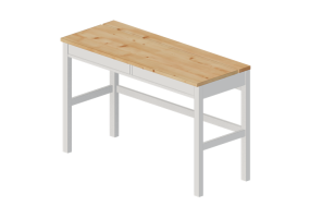 Escrivaninhas 3D - Escrivaninha de madeira - Ikea - Hemnes