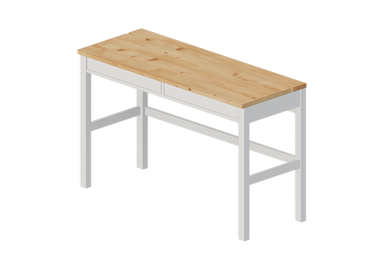 Scrivanie 3D - Scrivania in legno - Ikea - Hemnes - IKEA Scrivanie 3D - Scrivania in legno - Ikea - Hemnes - IKEA