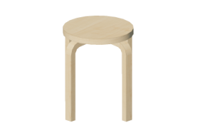 3D St&uuml;hle - Holzhocker
