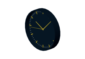 3D Uhren - Wanduhr - Ikea - Skärig