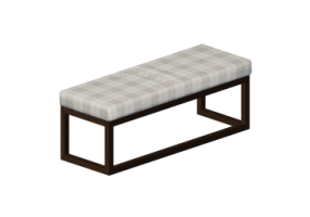 Sof&aacute;s 3D - Banco de madeira