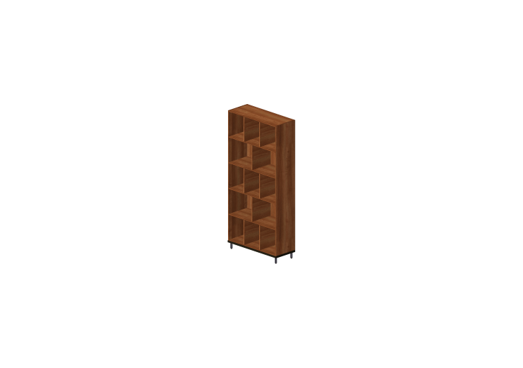 3D Book shelf - Low rack system with extra shelves... 3D Book shelf - Low rack system with extra shelves...