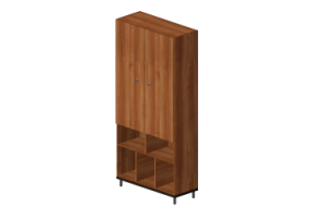 Estantes 3D - Estante com prateleiras e contentores 100x40x220cm