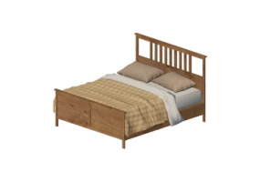 Lits 3D - Lit 2 personnes adulte (160x200)