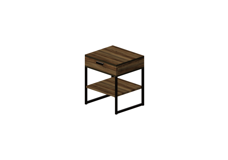 Camas y Mesitas de noche 3D - Mesita de noche con 1 cajón -... Camas y Mesitas de noche 3D - Mesita de noche con 1 cajón -...