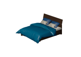 Camas 3D - Cama de casal 170x206cm