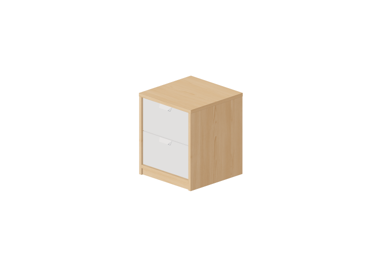 Lits 3D - Chevet 2 tiroirs 41x41x48cm - ACCA software Lits 3D - Chevet 2 tiroirs 41x41x48cm - ACCA software
