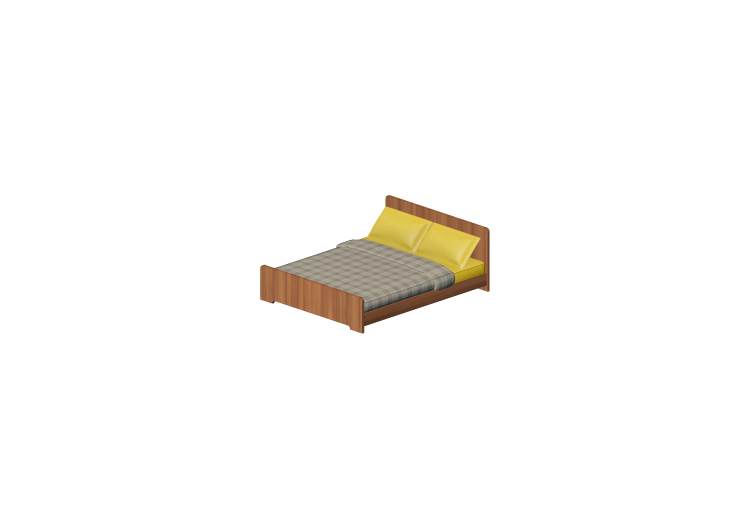Camas y Mesitas de noche 3D - Cama matrimonial 168x208cm -... Camas y Mesitas de noche 3D - Cama matrimonial 168x208cm -...