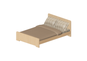 Camas 3D - Cama de casal 147x208cm
