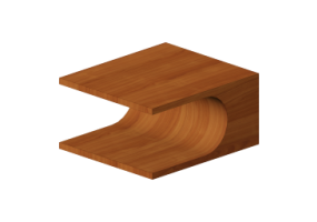 Camas 3D - Mesa de cabeceira de madeira