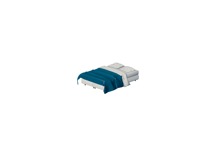 Camas 3D - Cama de casal - ACCA software Camas 3D - Cama de casal - ACCA software