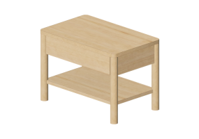 Tavoli 3D - Tavolino in legno - Ikea - Tonstad