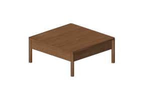 Tavoli 3D - Tavolino in legno - Ikea - Tonstad