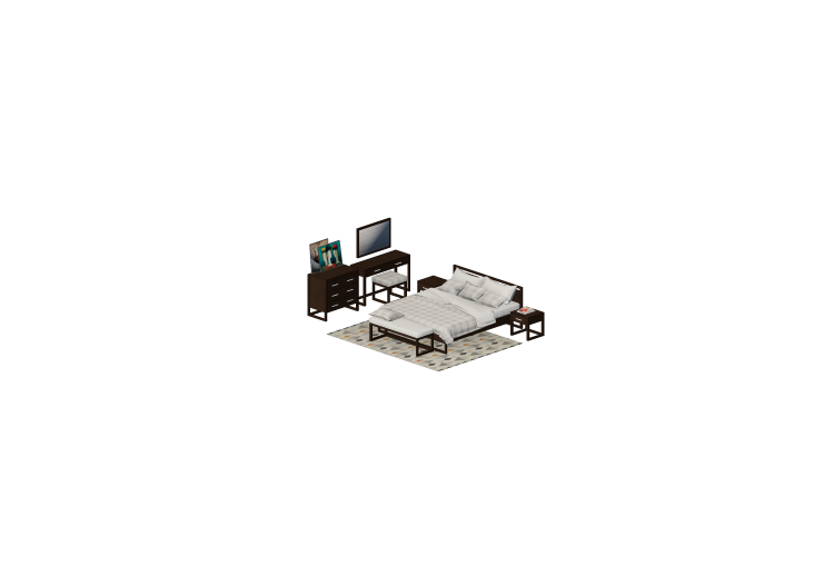 3D Betten und Nachttische - Schlafzimmer - ACCA software 3D Betten und Nachttische - Schlafzimmer - ACCA software