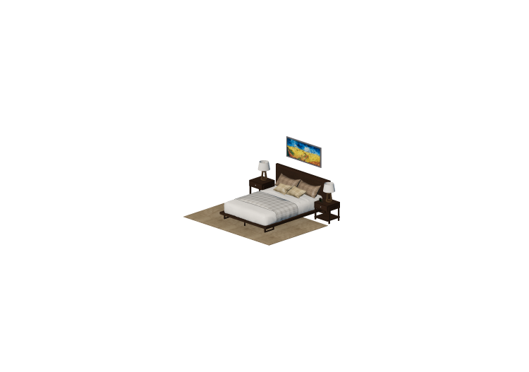 3D Betten und Nachttische - Schlafzimmer - ACCA software 3D Betten und Nachttische - Schlafzimmer - ACCA software