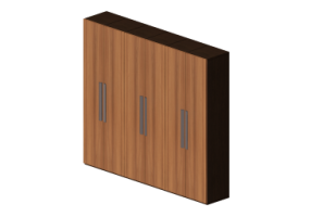 Armoires 3D - Armoire 6 vantaux 274x55x245cm