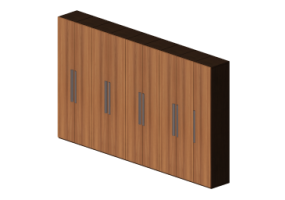 3D Schr&auml;nke und Kommoden - Schrank 9 T&uuml;ren 410x55x245cm