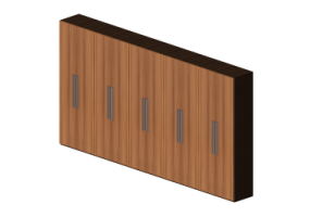 Armadi 3D - Armadio 10 ante 456x55x245cm