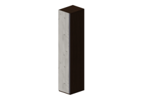 Armoires 3D - Armoire 1 vantail 47x60x250cm