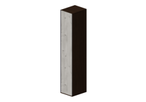 Armoires 3D - Armoire 1 vantail 47x60x250cm
