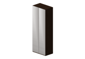 Arm&aacute;rios 3D - Arm&aacute;rio 2 portas com espelho 93x60x250cm