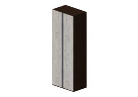 3D Schr&auml;nke und Kommoden - Schrank 2 T&uuml;ren 93x60x250cm