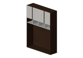 Wardrobes and Cabinets 3D - 4 Door Bridge wardrobe 183x55x245cm