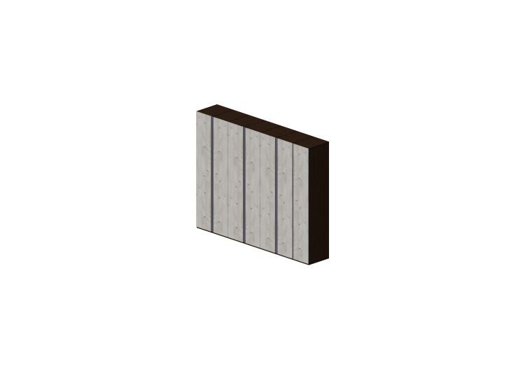 Armoires 3D - Armoire 7 vantaux 320x60x250cm - ACCA... Armoires 3D - Armoire 7 vantaux 320x60x250cm - ACCA...
