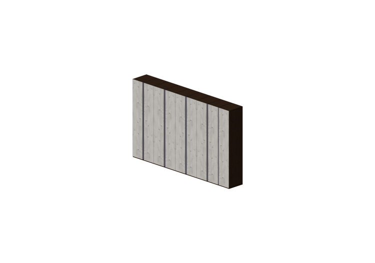 Armoires 3D - Armoire 9 vantaux 410x60x250cm - ACCA... Armoires 3D - Armoire 9 vantaux 410x60x250cm - ACCA...