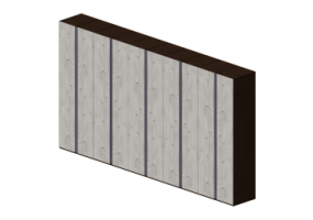 Wardrobes and Cabinets 3D - 10 Door Wardrobe 456x60x250cm