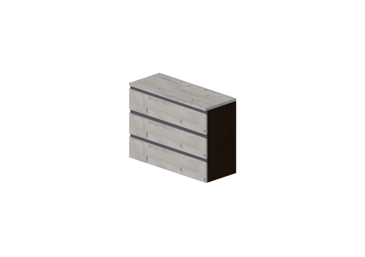 Armoires 3D - Commode 3 tiroirs 116x46x86cm - ACCA software Armoires 3D - Commode 3 tiroirs 116x46x86cm - ACCA software