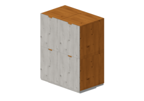 Armarios y Cómodas 3D - Cajonera 4 cajones 90x57x120cm