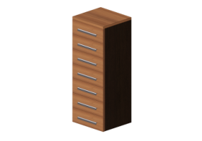 Armadi 3D - Settimino 7 cassetti 50x46x129cm