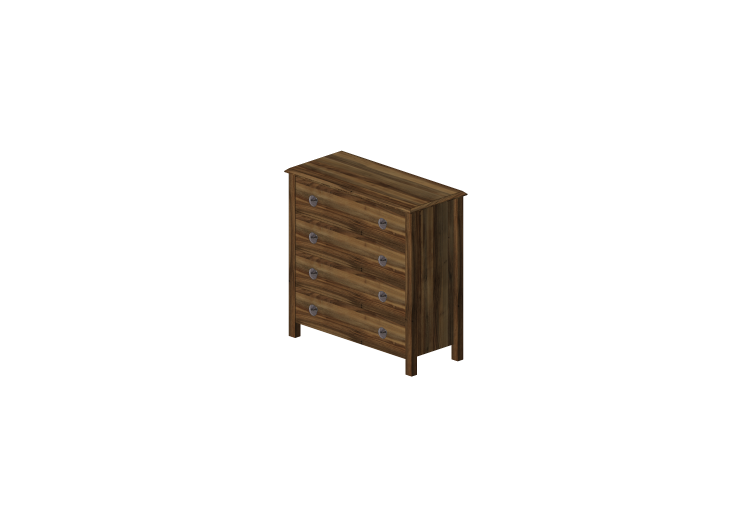 Armários 3D - Cômoda 4 gavetas 90x90x42cm - ACCA software Armários 3D - Cômoda 4 gavetas 90x90x42cm - ACCA software