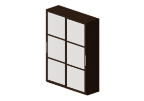 Armoires 3D - Armoire 2 vantaux coulissants 183x55x245cm