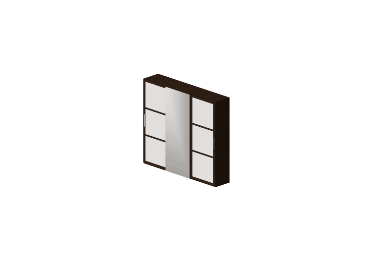 Wardrobes and Cabinets 3D - 3 sliding mirrored Doors... Wardrobes and Cabinets 3D - 3 sliding mirrored Doors...